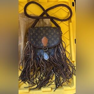 Louis Vuitton Brown Fringe Crossbody Bag